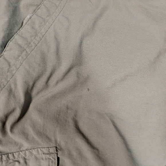 Columbia Pants Men's Large Gray Green Titanium Convertible Cargo Omni Dry Nylon - Picture 5 of 10